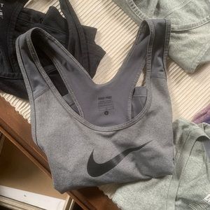 Nike pro grey tank top